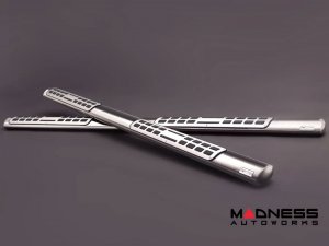 FIAT 500X Side Steps - Stainless Steel - Silver